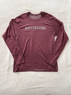 Lululemon Peloton Collab: Metal Vent Tech Long Sleeve in Maroon